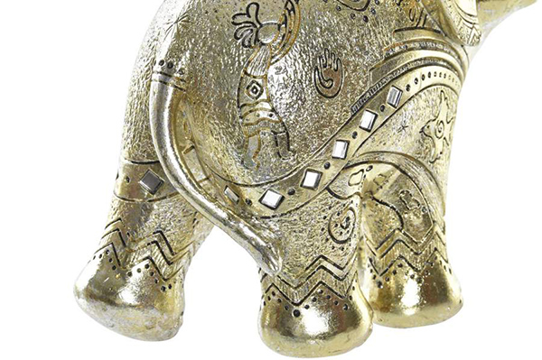 Figura elephant golden 19x8x18