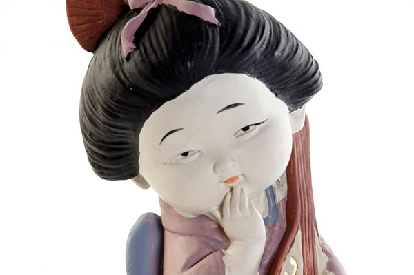 Figure resin 10x7,5x17,5 geisha matte 2 mod.