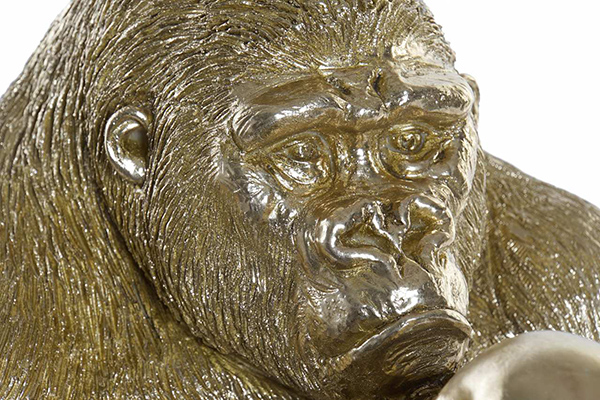 Figura gorila zlatna 33x33x43