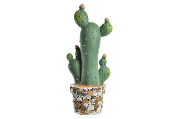 Figure terracotta 23,5x19x56,5 cactus