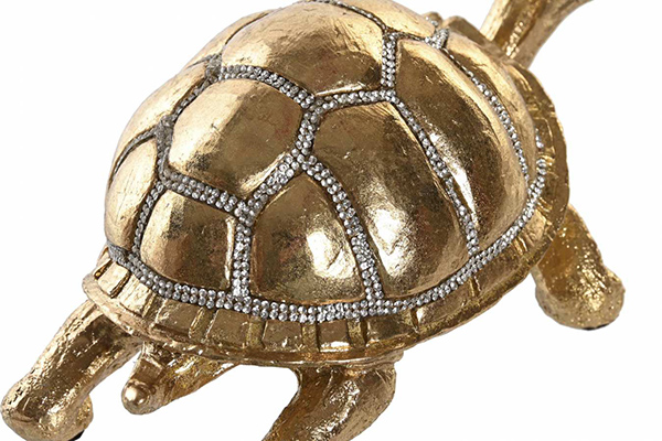 Figure resin 20,5x13x10 tortoise golden