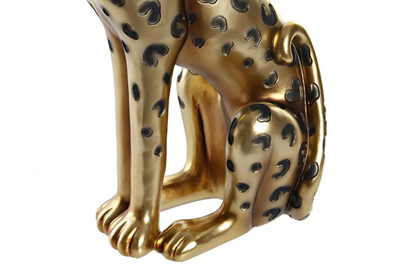 Figura leopard golden 23,5x16x43