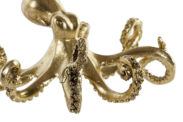 Figure resin 18x17x8 octopus golden