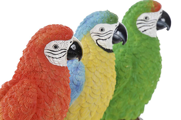 Figura papagaj u boji 9,5x8x32 3 modela