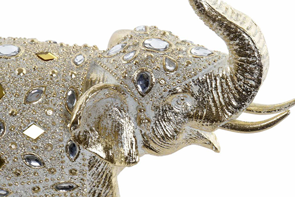 Figure resin 23x10x22,5 elephant golden