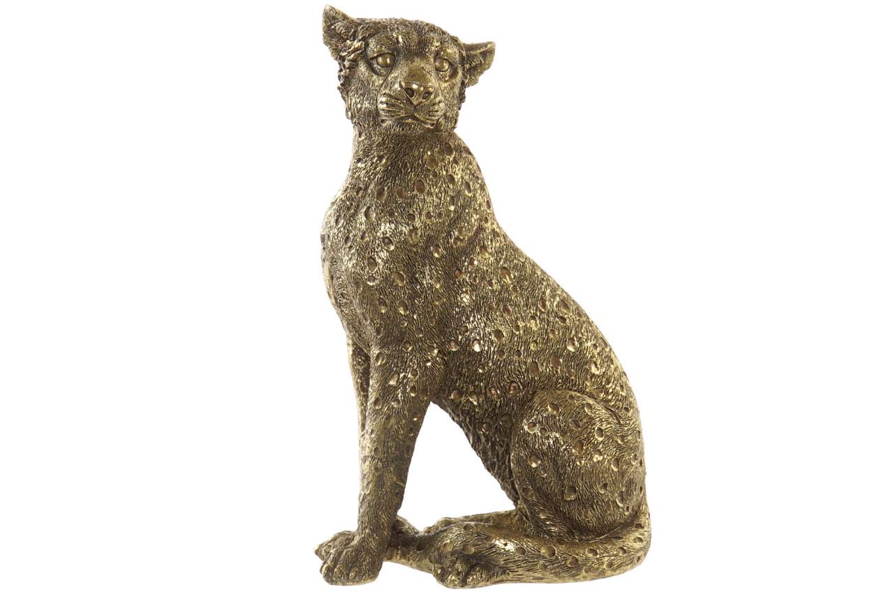 Figura zlatni leopard 14x11x26 0,4