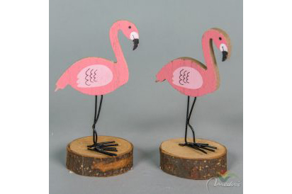 Flamingos dekoracija 15 cm