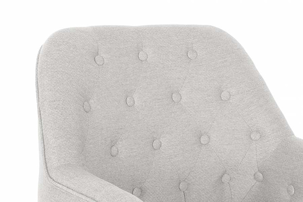 Armchair polyester metal 65x73x79,5 beige
