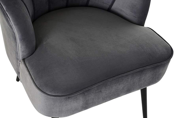 Chair polyester mdf 67x67x83 grey