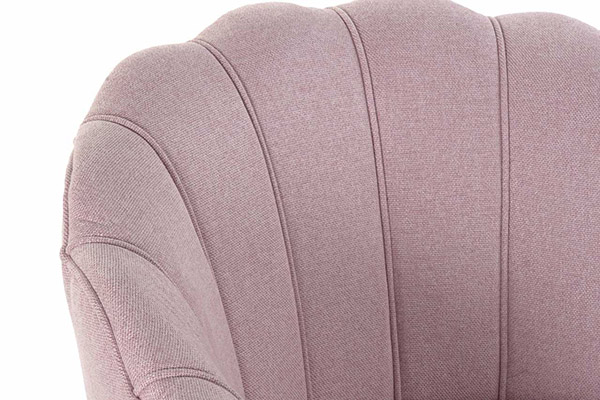 Armchair polyester wood 80x77x80 rotary pink