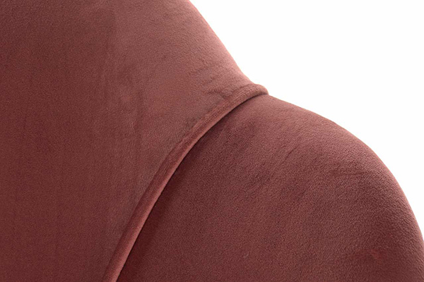 Chair polyester mdf 67x67x83 velvet red