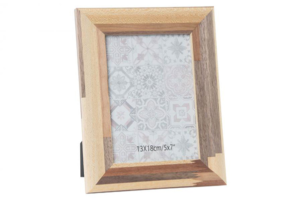 Photo frame wood 10x15 00x00x0 natural brown