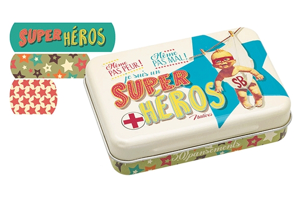 Box 30 plasters super heros