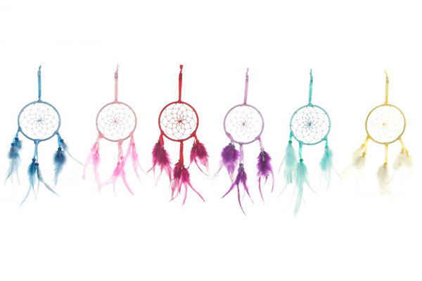 Dream catcher feathers polyester 9x9x34 6 mod.