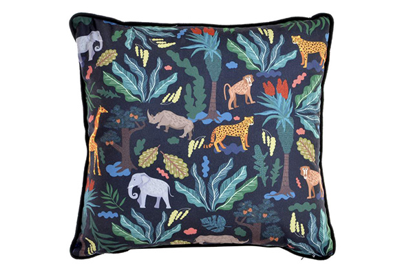 Cushion polyester 45x45 430 gr. jungle