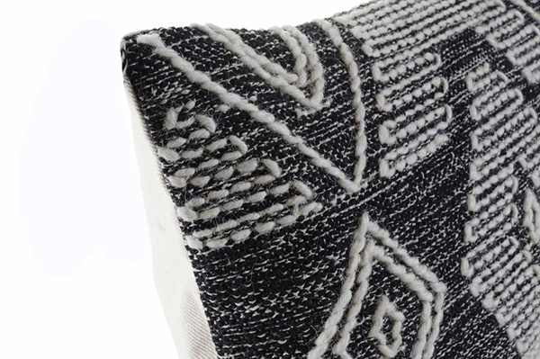 Cushion cotton 60x10x40 900 gr, gr flecos black