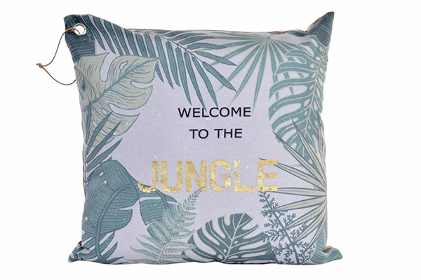Cushion polyester pu 45x45 540gr. jungle green