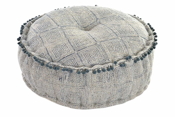 Floor cushion cotton wool 60x60x25 4,5 kg. pompon