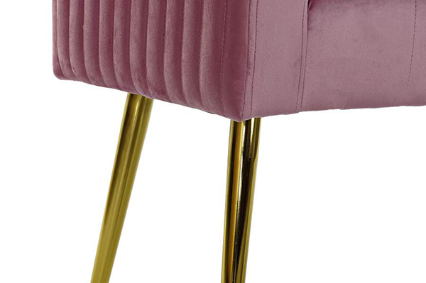 Shoe-removing chair polyester mdf 100x37x52 velvet