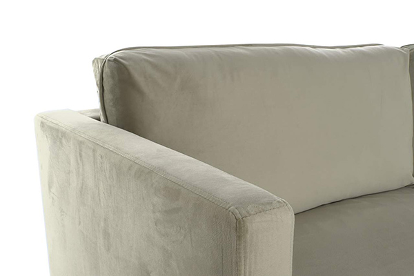 Couch polyester metal 210x78x85 3 plazas
