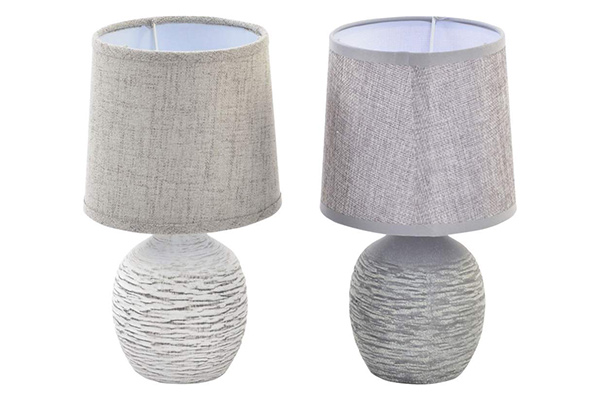 Table lamp ceramic linen 15x27 2 mod.