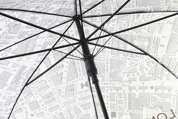 Umbrella pongee metal 107x83 1 cities 2 mod.