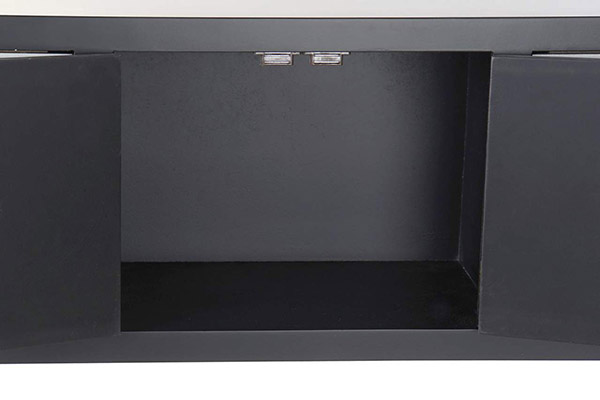 Console table spruce mdf 95x24x79 oriental black
