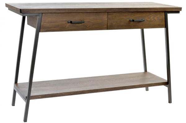 Console table wood metal 116,5x38,5x78 rustic aged