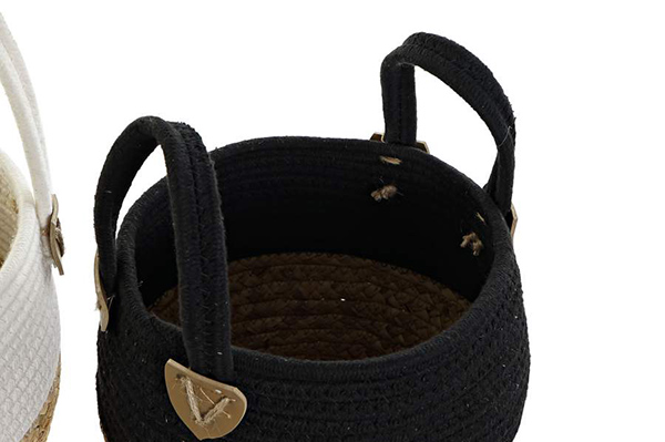 Basket cotton fiber 22x22x30 2 mod.