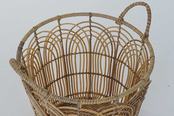 Basket pe metal 40x40x44 natural