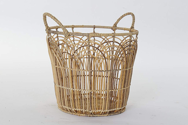 Basket pe metal 40x40x44 natural