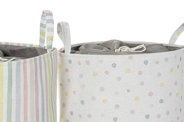 Laundry basket polyester 40x40x51 2 mod.