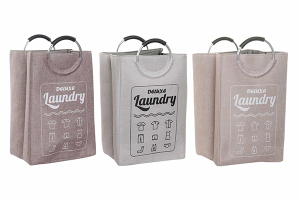 Laundry basket polyester 36x30x55 laundry 3 mod.