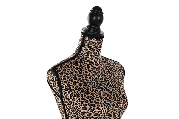 Mannequin polyester wood 37x23x168 leopard brown