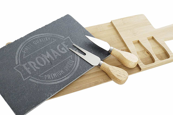 Cutting/chopping board set 3 board 40x14x2 fromage