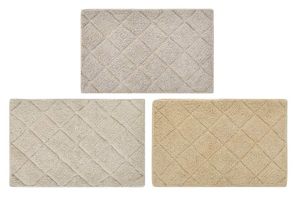 Carpet cotton 60x40x1 300 gr g bath 3 mod.