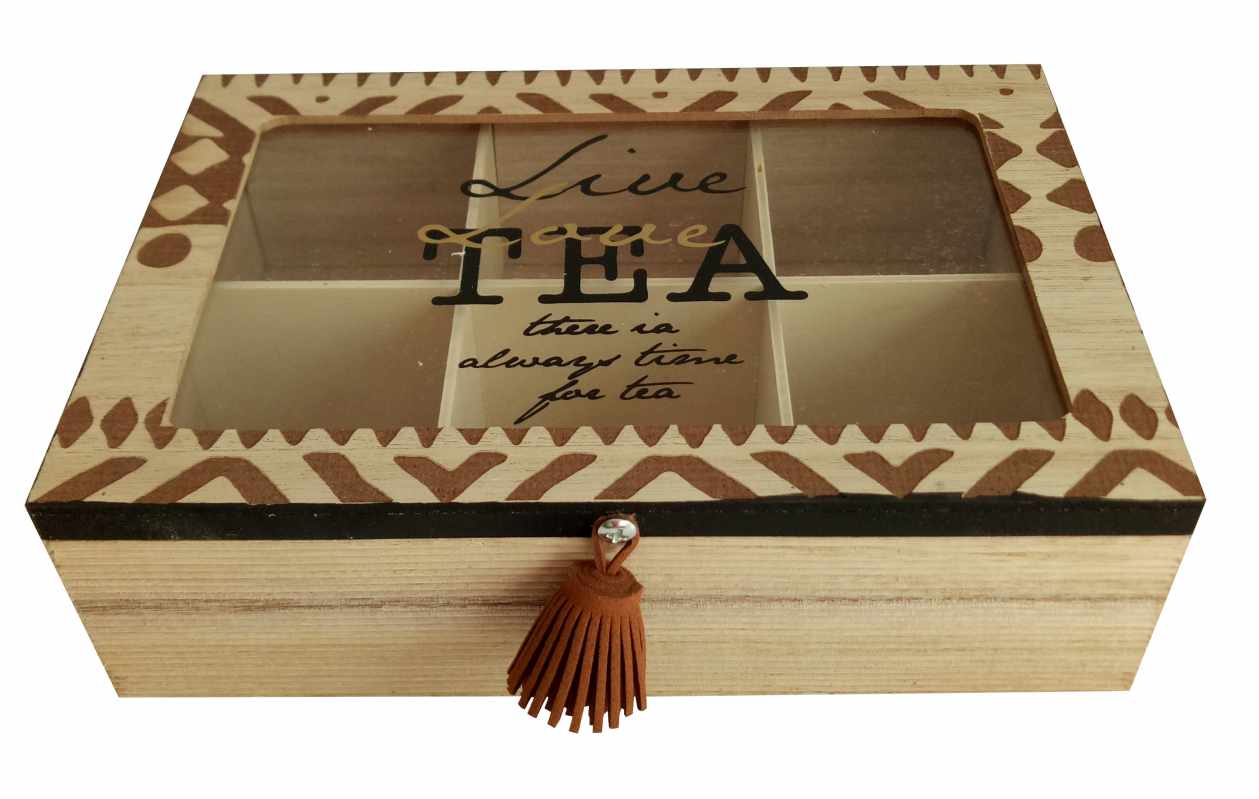 Kutija za čaj live love tea 24x24x6