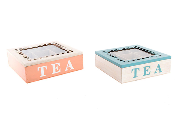 Kutija za čaj sa pregradama 24x24x7,5