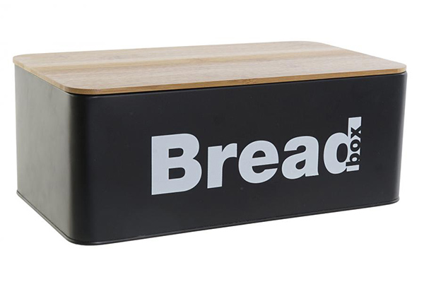 Kutija za hleb crna 33x18x13