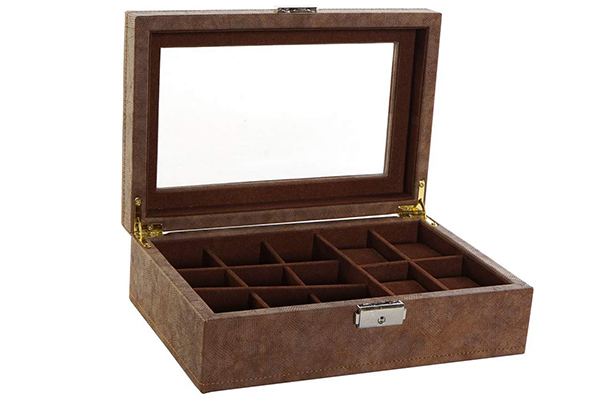 Kutija za nakit brown / pu 16,5x25x8,3