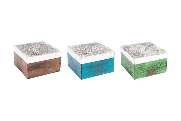 Kutija za nakit u tri boje 10x10x6