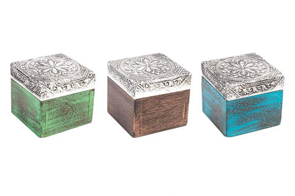 Kutija za nakit u tri boje 5x5x5