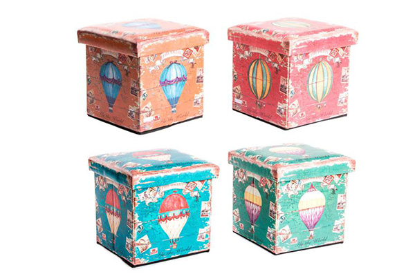 Kutija tabure u četiri boje