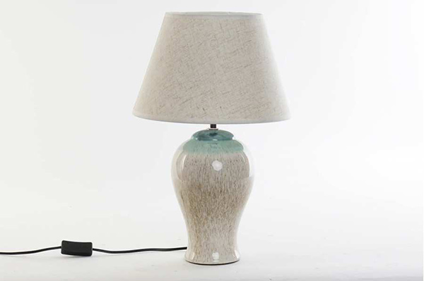 Lampe de table gr s coton 30x48 vert