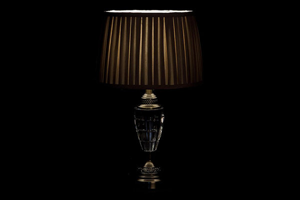 Lampa sa staklenim detaljima 31x31x49 2 modela