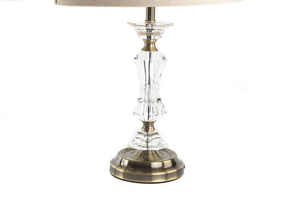 Table lamp metal glass 28x28x50 2 mod.