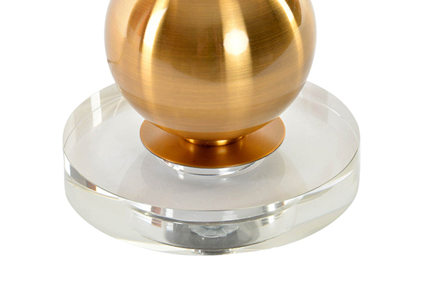 Table lamp metal acrylic 36x36x73,5 balls golden