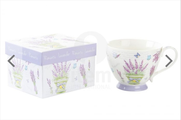 Cup porcelain 450ml lavender 2 mod.