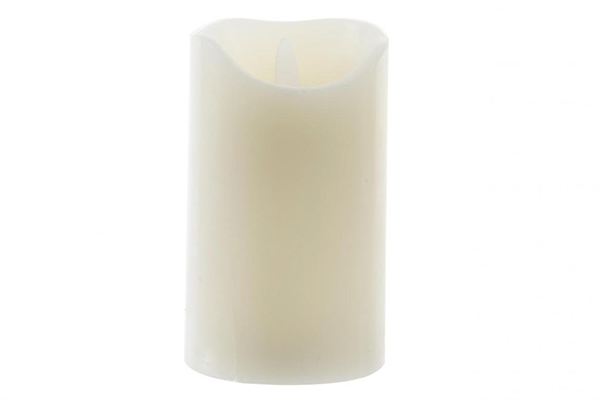 Led candle pvc 7,5x7,5x10 movement