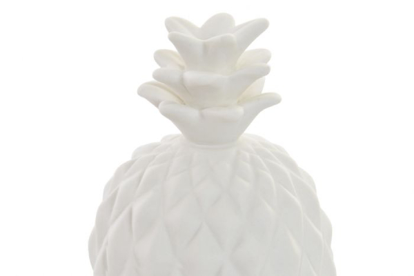 Decorative light ceramic led 6x6x10 pineapple